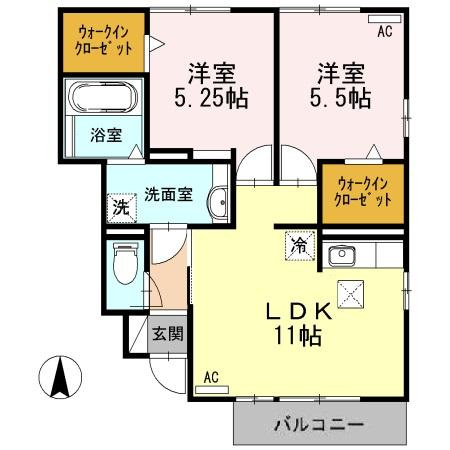カサデコリーナの間取り
