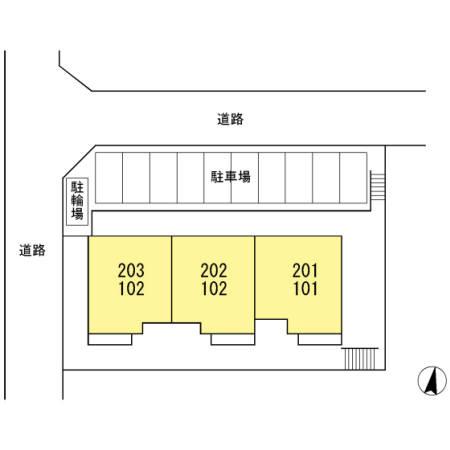 カサデコリーナの区画図