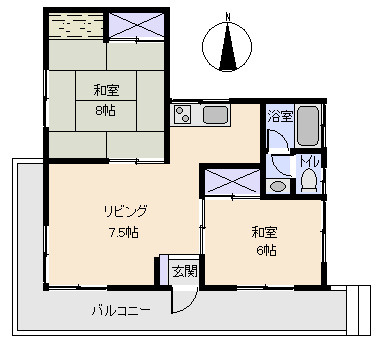 函南町　伊豆エメラルドタウン別荘地の間取り