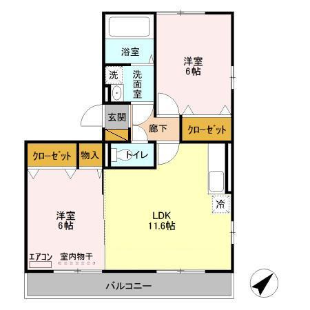 【間取り】 | アネシス 壱番館