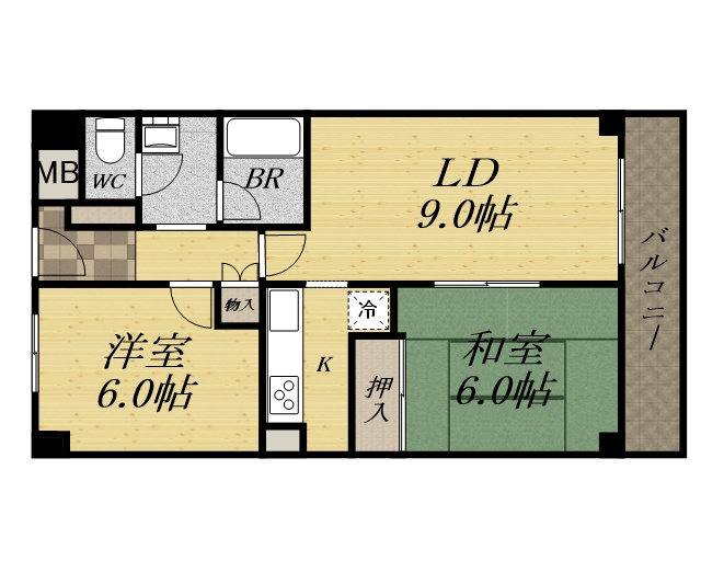 ロイヤルメゾン宝塚南の間取り