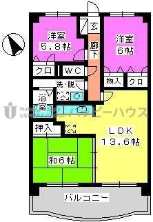グランドゥール祥雲の間取り|別号数タイプ