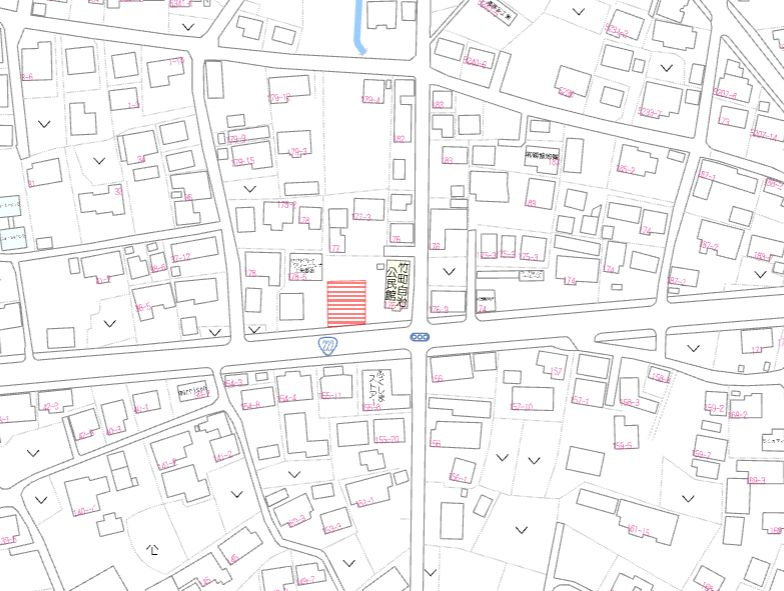 都城市上長飯町の売地の土地図
