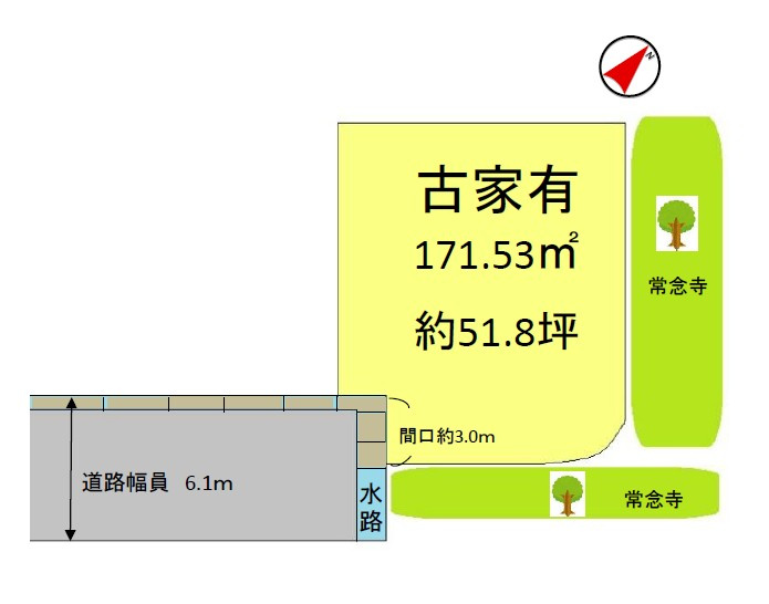 野洲市永原　売土地の土地図