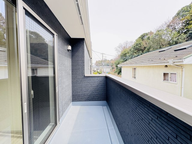 流山市富士見台１丁目新築戸建（富士見台１期）のバルコニー|5.2帖洋室前・南向きバルコニー・日当たり良好♪