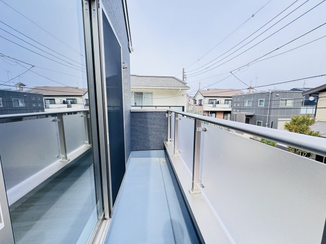 流山市富士見台１丁目新築戸建（富士見台１期）のバルコニー|寝室前バルコニー
