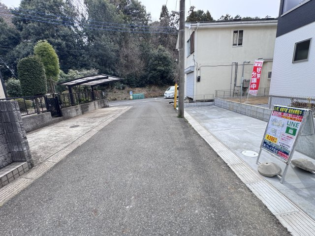流山市富士見台１丁目新築戸建（富士見台１期）の前面道路含む現地写真|東側前面道路