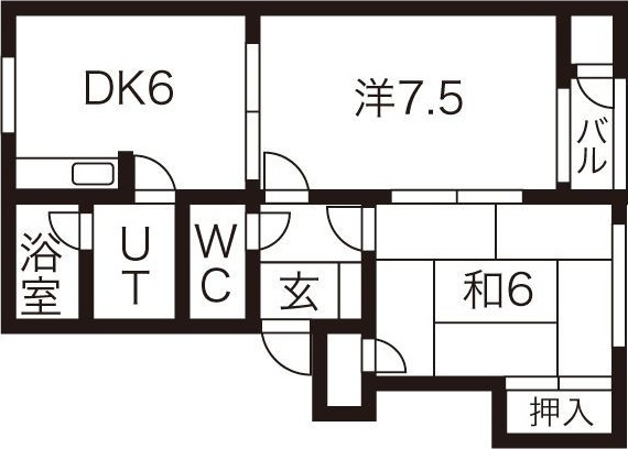 ヴェルディ B棟の間取り
