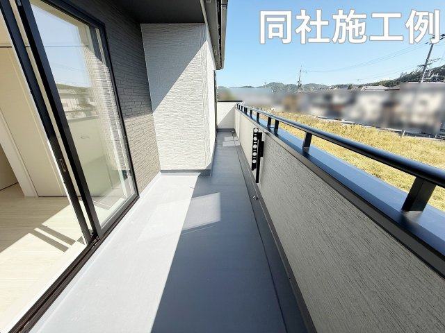 新築戸建　ブルーミングガーデン古世町3丁目のバルコニー|同社施工例