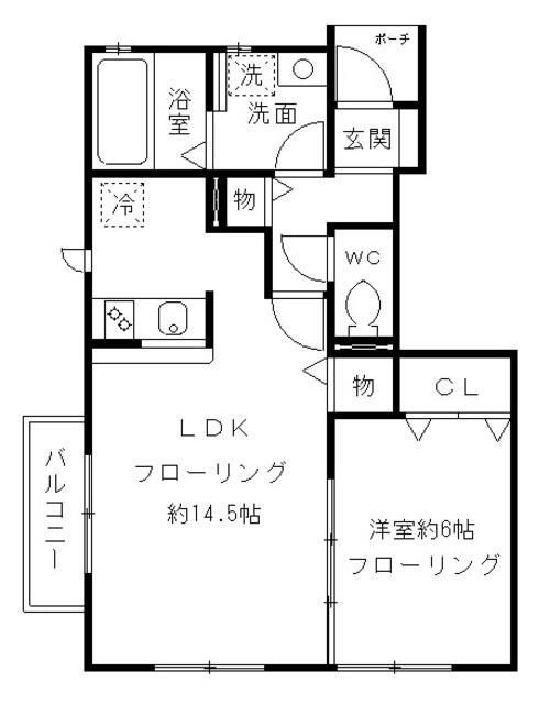 クエルボ烏山の間取り|間取りです。