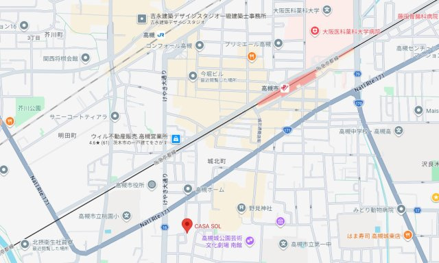CASA・SOLの地図