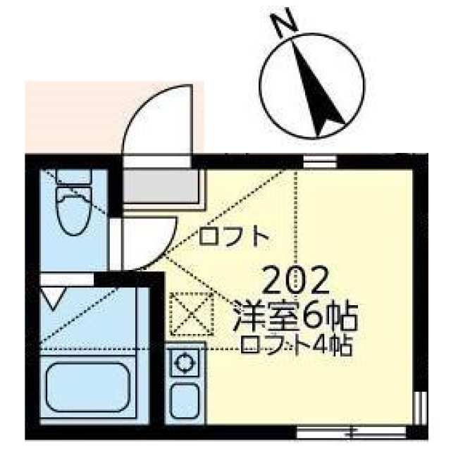 横浜市中区簑沢のアパートの間取り