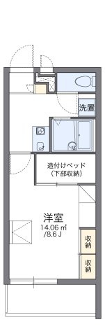 レオパレスポセイドンの間取り