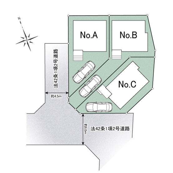【区画図】 | ご家族様のプライベート空間が確保できる素敵な間取りです。また敷地ゆったりですので、おうち時間を楽しむのにもぴったりですね♪