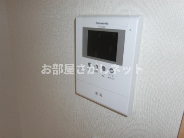 パークサイドプラム【おとり物件なし】#学生・社会人にオススメ！初期費用分割払いOK！のセキュリティ|カメラ付インターホン