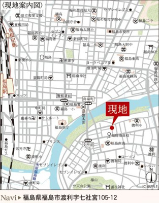【地図】 | Livele Garden.S　渡利第６　２号棟 | ★内覧予約でブランド米2kg★
