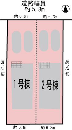 【区画図】 | 各務原市那加宮浦町　１号棟