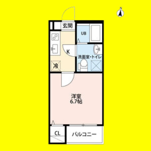 フィローネ高畑(フィローネタカバタ)　名古屋市賃貸　仲介手数料無料の間取り