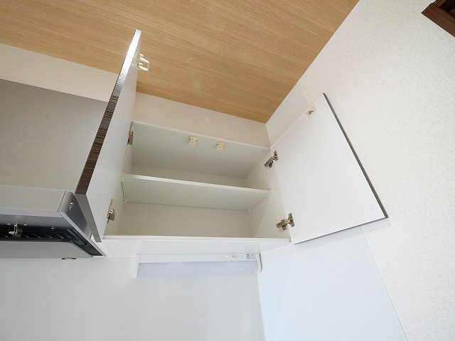 カーサ南紀寺町のキッチン|キッチン上部には収納があります