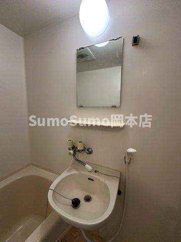 神戸市東灘区田中町２丁目の賃貸マンションの洗面所|広い洗面スペース