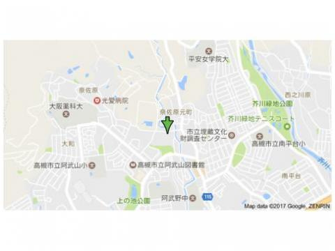 メゾネット高槻の地図
