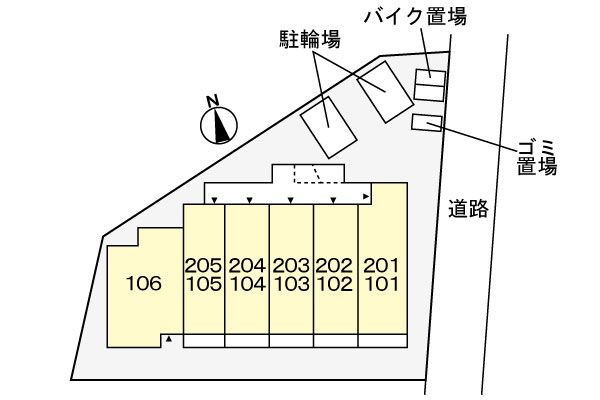 ガゾンの駐車場