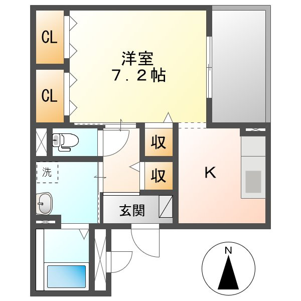 グレイスＫＩＫＫＡＷＡの間取り|間取り