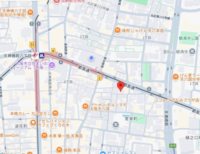 【地図】 | エクサート天六ビル