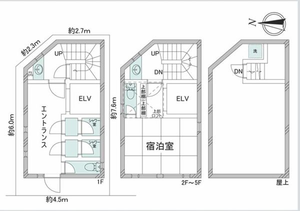 【間取り】 | 墨田区本所４丁目ホテル