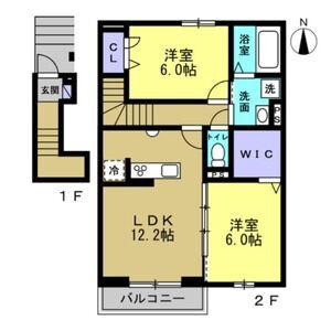 【間取り】 | ルミエールKⅤⅡ