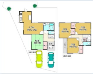 下畑町　中古戸建ての間取り
