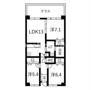 シティコート目黒1号棟の間取り| 