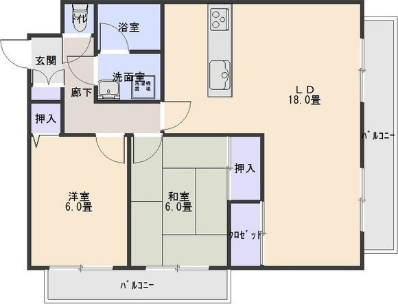 【間取り】 | サニーハイツ林