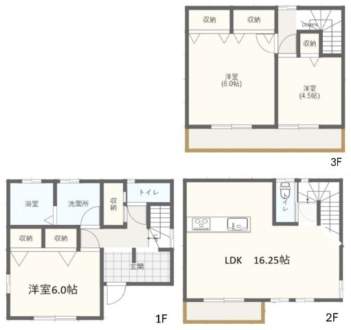 【間取り】 | 未入居戸建／ふじみ野市上福岡３丁目（全1棟）