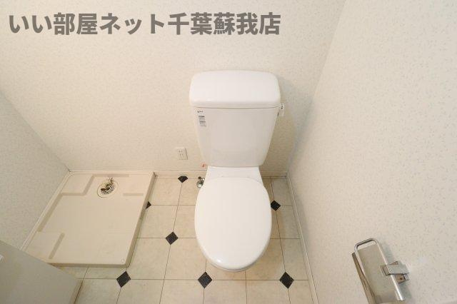 コスモス千葉寺のトイレ|白を基調とした清潔感のあるトイレ♪