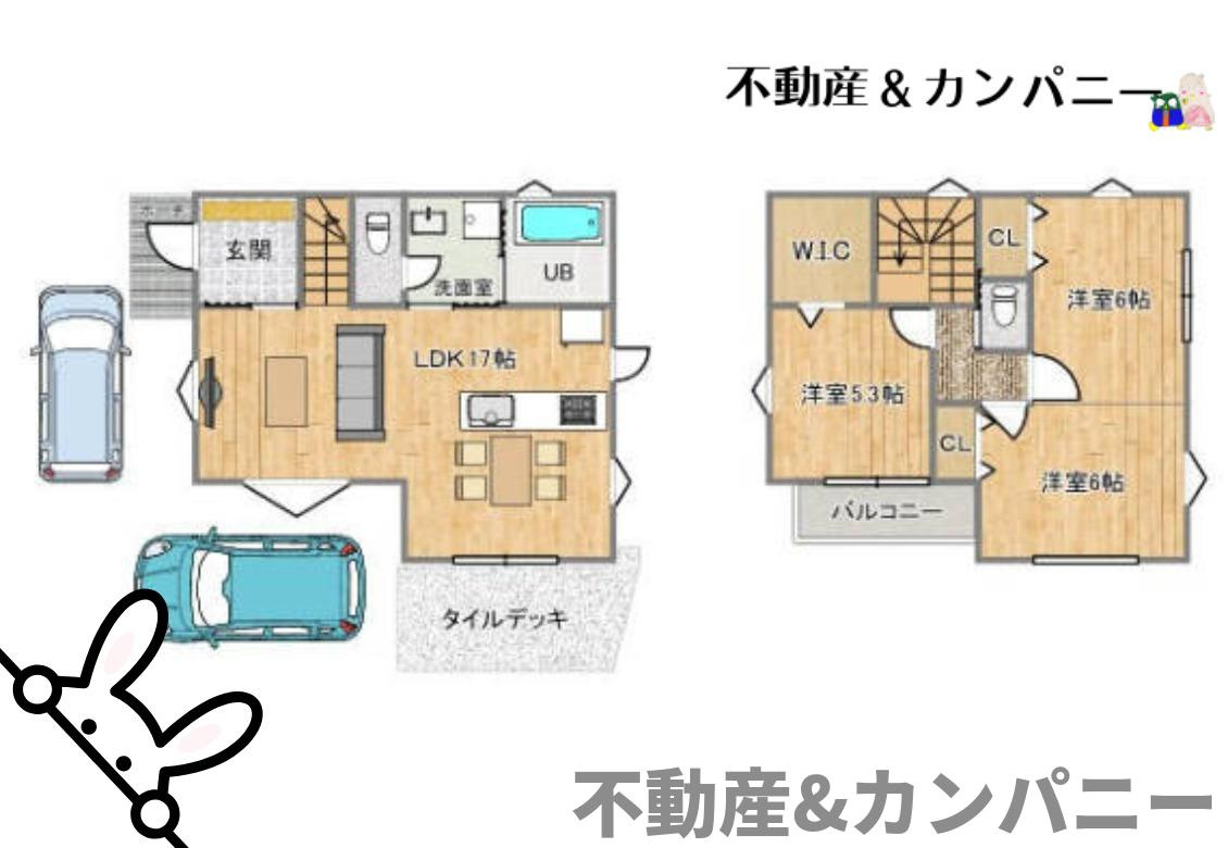 南梅本町の新築のおうち　松山市南梅本町新築戸建の間取り