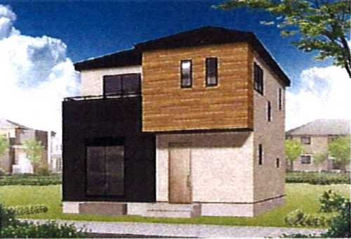 茅ヶ崎市芹沢第1　新築戸建全4棟　1号棟の外観パース