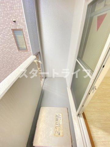 大阪市東淀川区東中島２丁目の賃貸マンションのバルコニー