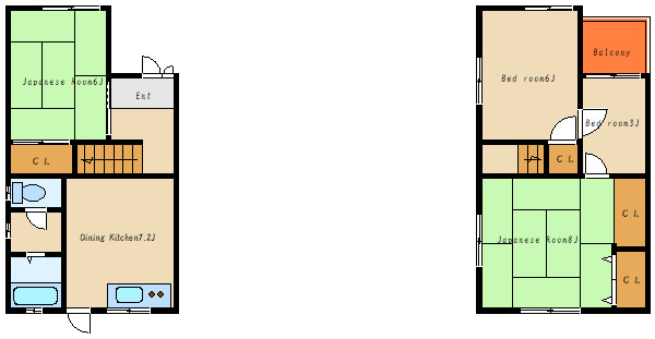 西二見戸建の間取り