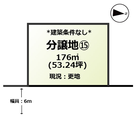 lifestyle garden うらどめ⑮の土地図