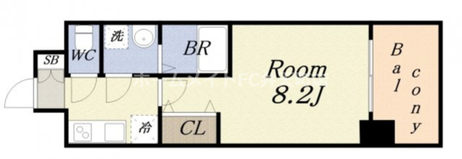 【間取り】 | S-RESIDENCE阿波座WEST