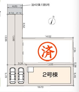 【区画図】 | 新築戸建／ふじみ野市駒西２丁目（全2棟）