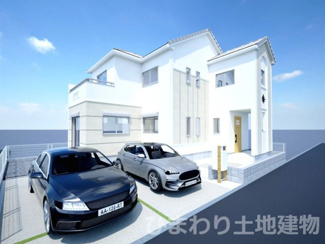 【外観】 | 南区大野台8丁目  1号棟 2期 | イメージパース（完成時に現況と異なる場合は現況優先となります）