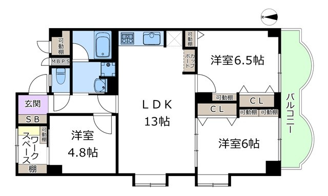 【間取り】 | 緑地公園ロイヤルマンション | エイブルにて取扱い可能な住宅ローンは、全部で10種類以上！お客様にピッタリの住宅ローンを当社のFPよりご案内させて頂きます。住宅ローンのご相談だけでも、お気軽にご相談下さいませ。
