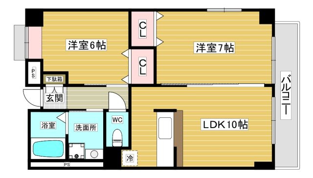 【間取り】 | サン・ウエストパレス