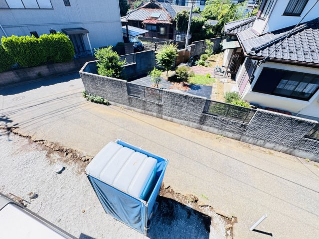 柏市柏新築戸建の展望|バルコニーより道路側眺望・南道路で日当たり良好♪