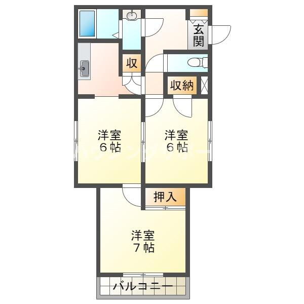 カミーリア神戸西の間取り