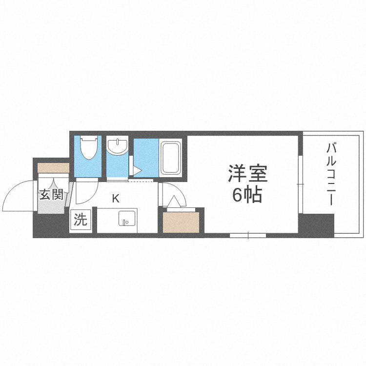 エステムコート大阪WESTⅡの間取り
