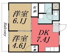 【間取り】 | コーポ富士