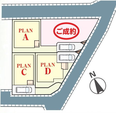 柏市柏新築戸建の区画図|3棟販売中！
